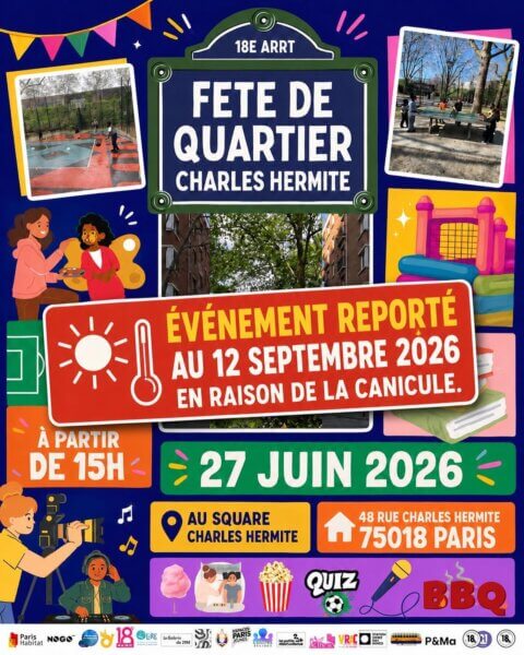 Fête de quartier Charles Hermite septembre 2026